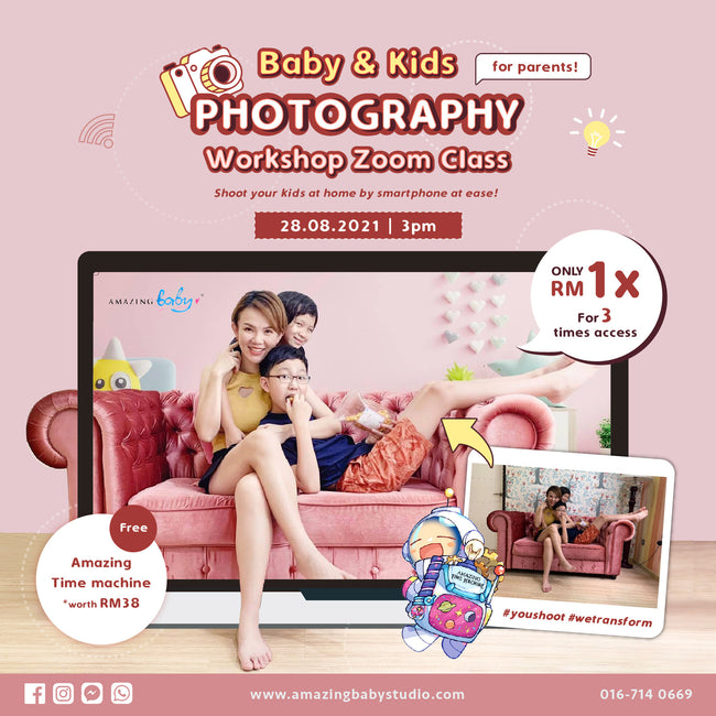 Zoom Photography Workshop at Amazing Baby and Newborn Photo Studio Malaysia