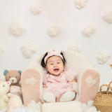 Have your Hundred Days Photo taken with Dreamy Sky Theme in Amazing Baby First Kids Photoshooting Studio