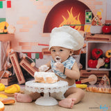 Celebrate your kid's first birthday with Pizza Theme in Amazing Baby First Kids Photoshooting Studio